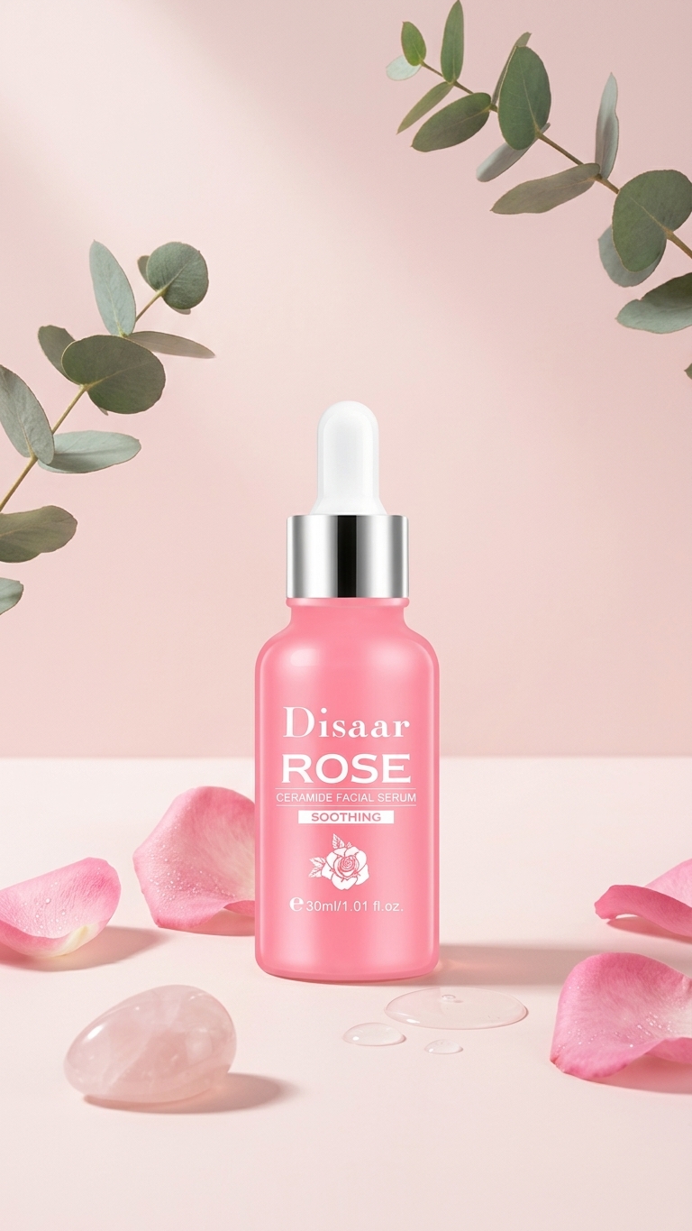 Sérum de Rosas con Ácido Hialurónico — Hidratación y Luminosidad