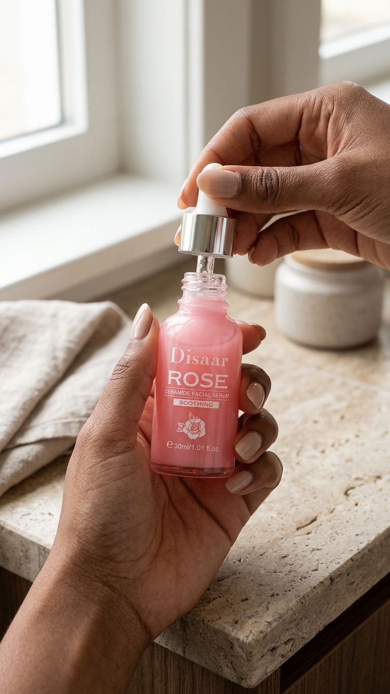 Sérum de Rosas con Ácido Hialurónico — Hidratación y Luminosidad