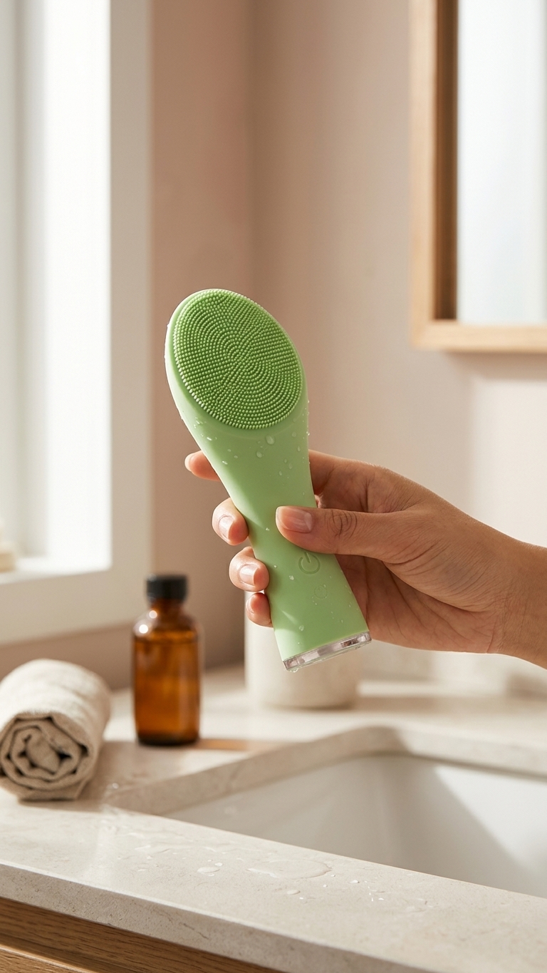 Cepillo Facial Sónico de Limpieza Profunda
