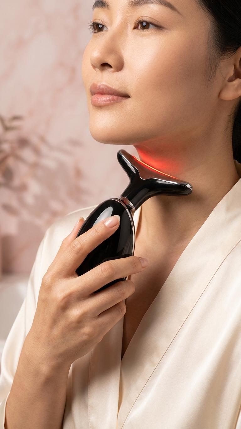Masajeador Facial 3 en 1 Portátil y Recargable — Limpieza, Tonificación y Masaje Antiedad